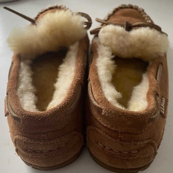 NEW L.L. Bean Wicked Good Brown Moccasins, Plush Sterling Lined - Picture 5 of 5